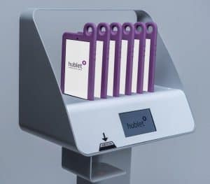 Tablet lending program in a public library using Hublet library system