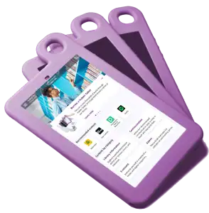 Hublet tablet lending with protective cover