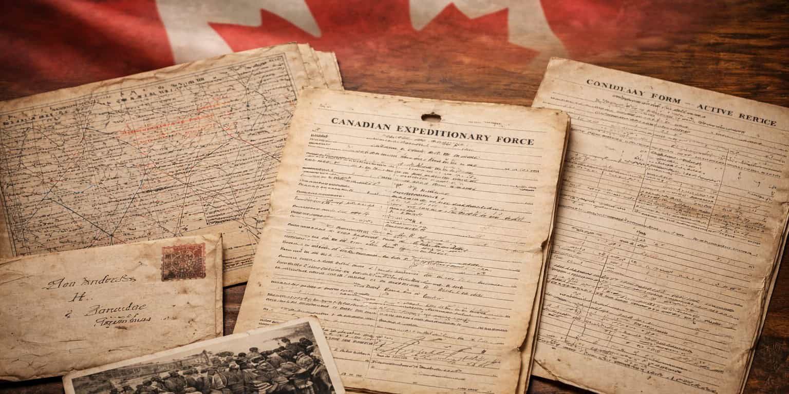 Canadian defence archive digitization featuring historic Canadian military documents and records