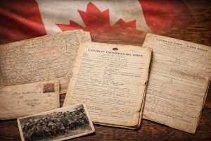Canadian defence archive digitization featuring historic Canadian military documents and records